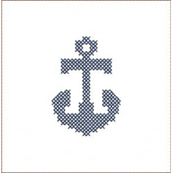 Stickdatei - Anker Kreuzstich